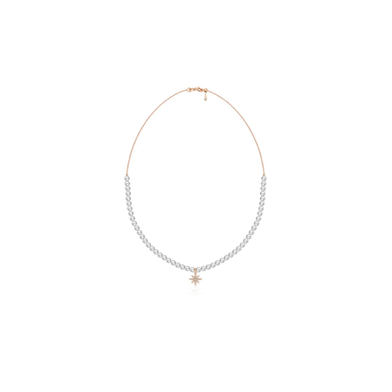 【BUBBLE TEA】Bourbon Pearl Necklace 18K Gold