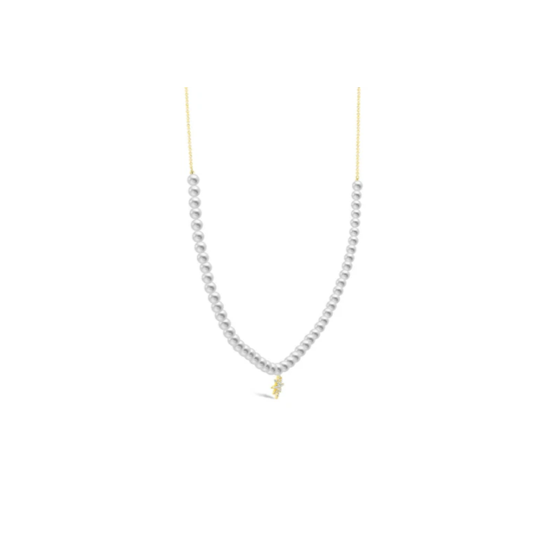 【BUBBLE TEA】Bourbon Pearl Necklace 18K Gold