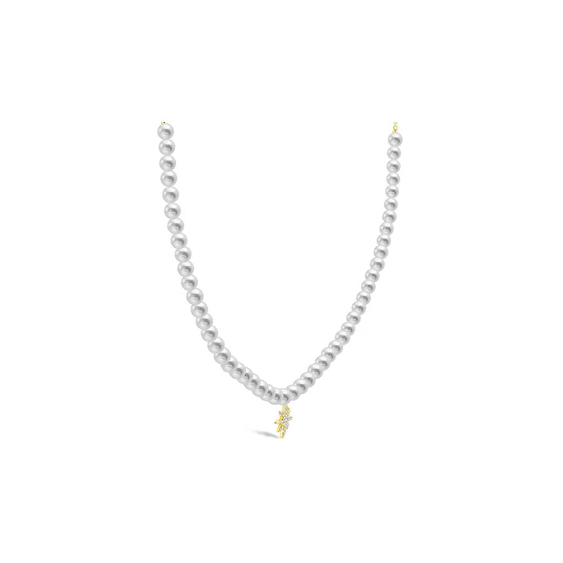 【BUBBLE TEA】Bourbon Pearl Necklace 18K Gold