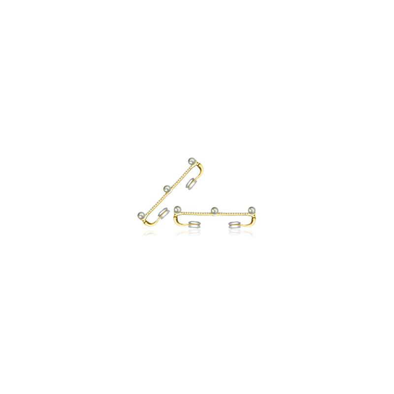 ·【BUBBLE TEA】Fashion's Nite Out Ear Cuff 18K Gold (SINGLE)