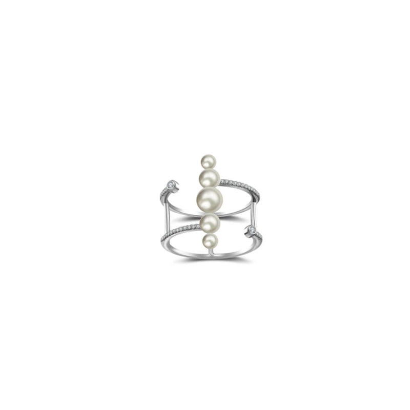 【BUBBLE TEA】Bubble Gum Diamond Pearl Ring