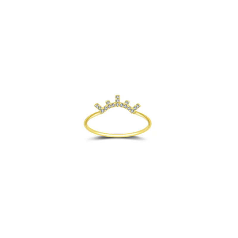 ・【LOVELY EYE LASHES】Winky Lashes Diamond Ring 18K Gold