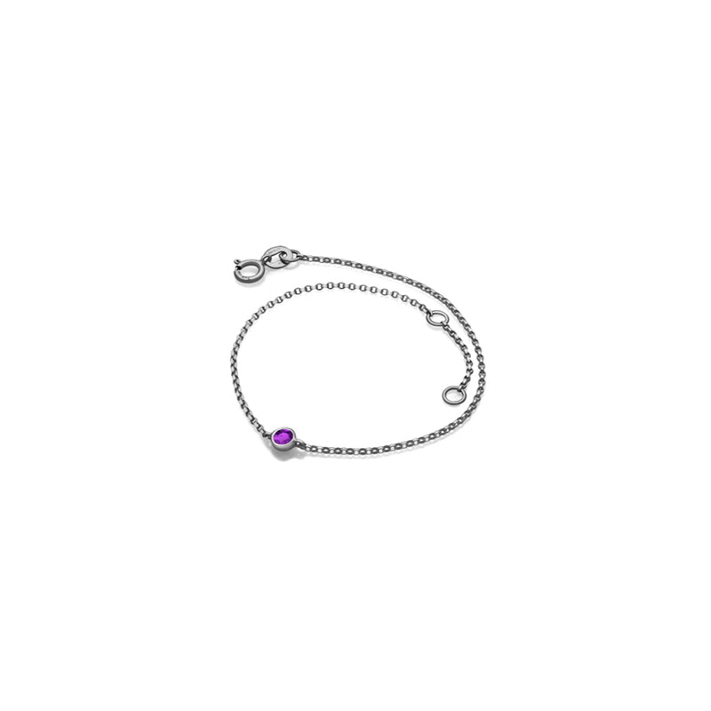 ·【TO ME, FROM ME】Amethyst Bracelet 18K Gold Feb. Birthstone