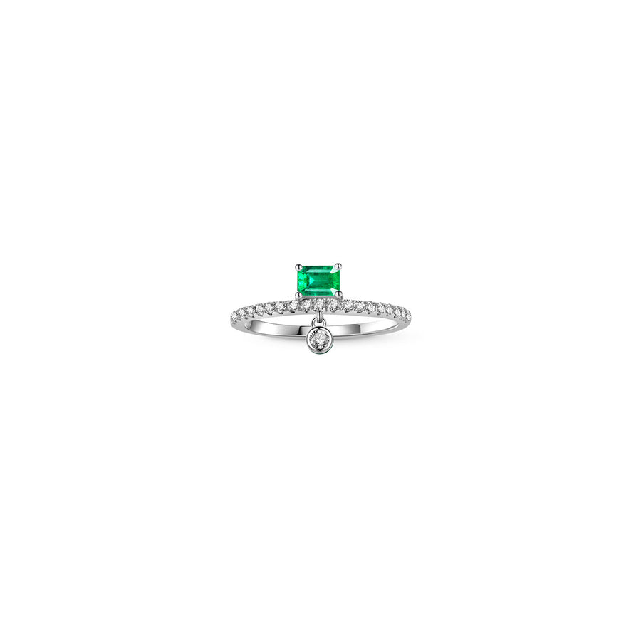 【BEEN THERE】Paris Emerald Diamond Ring 18K Gold