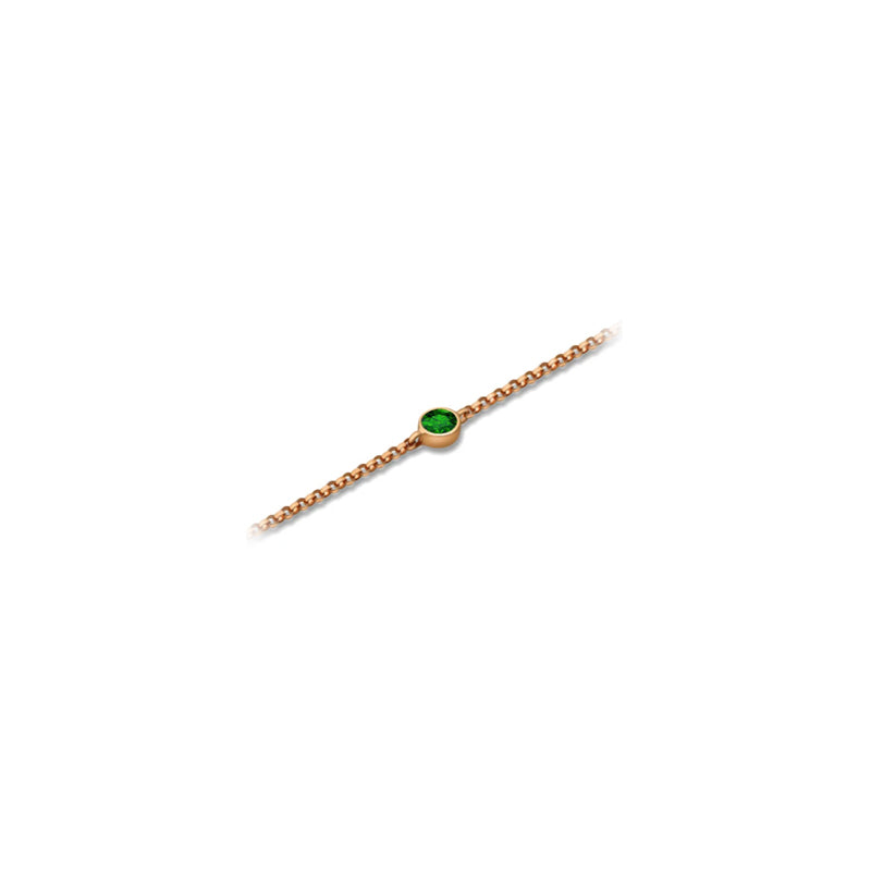 ·【TO ME, FROM ME】Emerald Bracelet 18K Gold May Birthstone