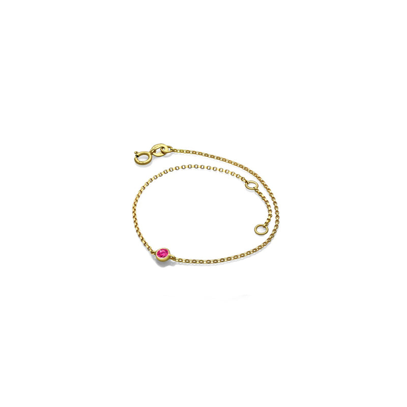 ·【TO ME, FROM ME】Tourmaline Bracelet 18K Gold Oct. Birthstone