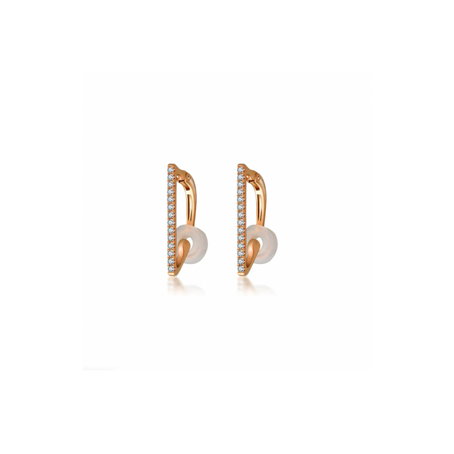 【EARCUFF】Liv Vertical Diamond Ear Cuff 18K Gold