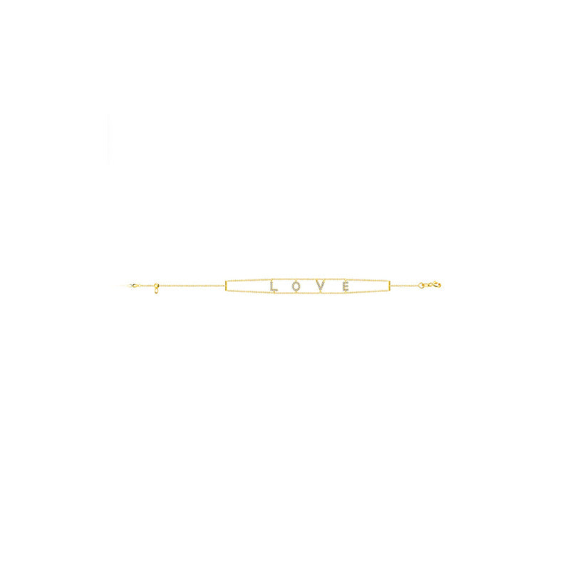 【BEEN THERE】 Diamond Bracelet LOVE 18K Gold