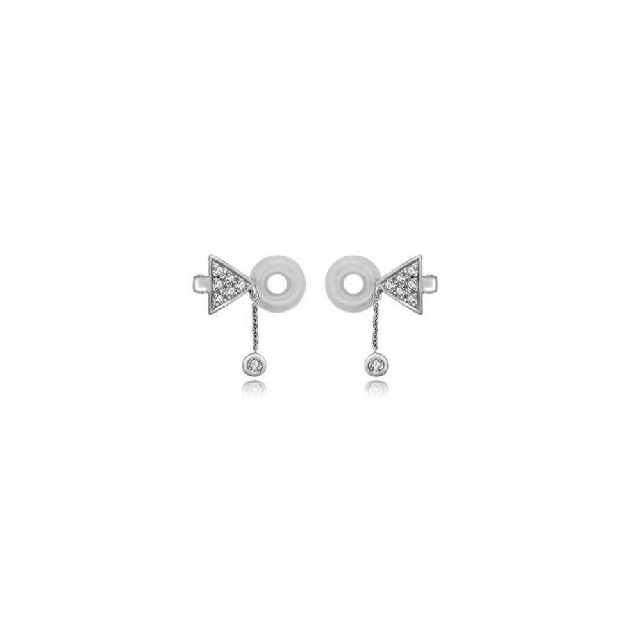 【EARCUFF】Pretty Little Thing Dipping Diamond Ear Cuff 18K Gold