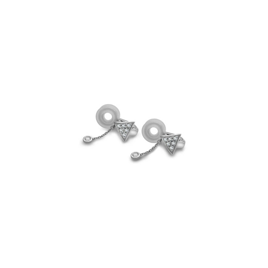 【EARCUFF】Pretty Little Thing Dipping Diamond Ear Cuff 18K Gold