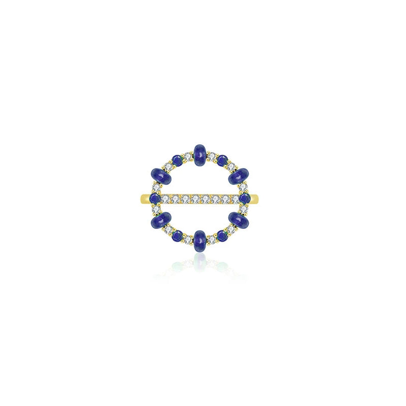 ·【HOLIDAY CHARM】 Diamond Sapphire 3-Way Necklace & Ring 18K Gold