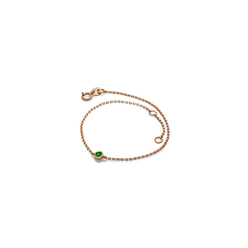 ·【TO ME, FROM ME】Emerald Bracelet 18K Gold May Birthstone