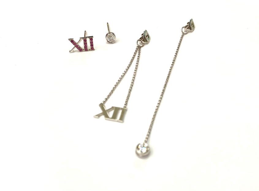 【XII】Roma 2Way Pink Sapphire Diamond Earring