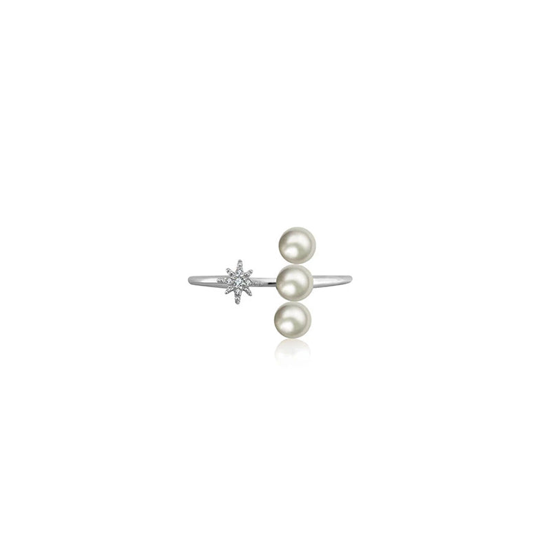 【BUBBLE TEA】Bourbon Balls Pearl Ring 18K Gold