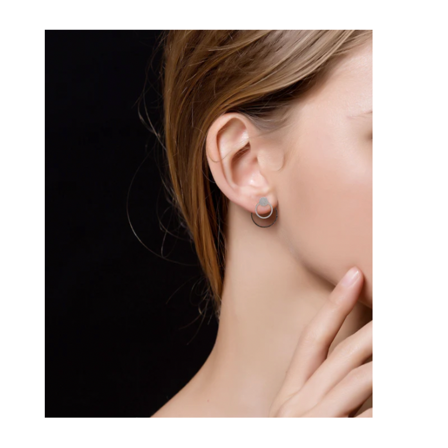 【BEEN THERE】Taiji 2way Diamond Earring 18K Gold