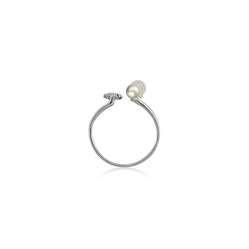 【BUBBLE TEA】Bourbon Balls Pearl Ring 18K Gold