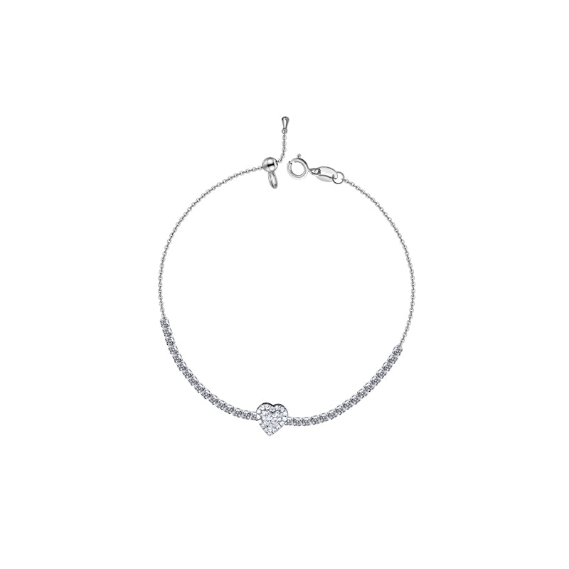 ·【BEEN THERE】Paris Heart Diamond Bracelet 18K Gold