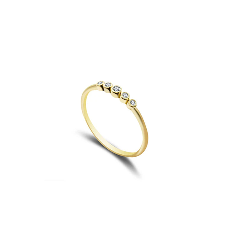 【DIAMOND RING】Canelé Diamond Ring 18K Gold